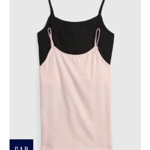 🆕 GAP girls White Organic Cotton
Camisole tank Top undershirt shelf bra